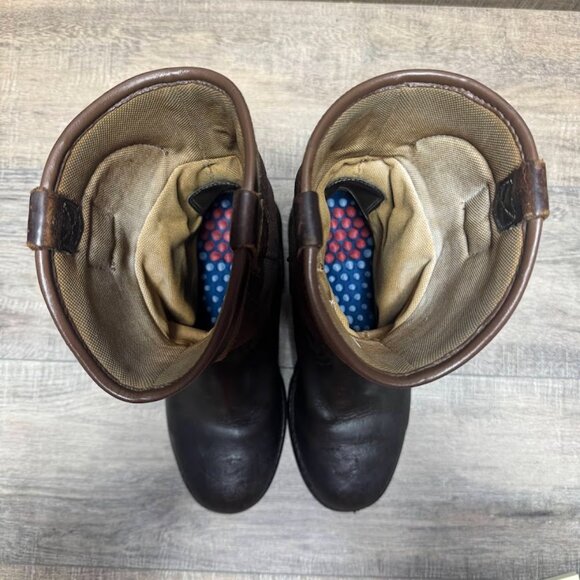 Carhartt Wellington Steel Toe Waterproof Leather Pull On Boots Men's Size 10 - Picture 2 of 7